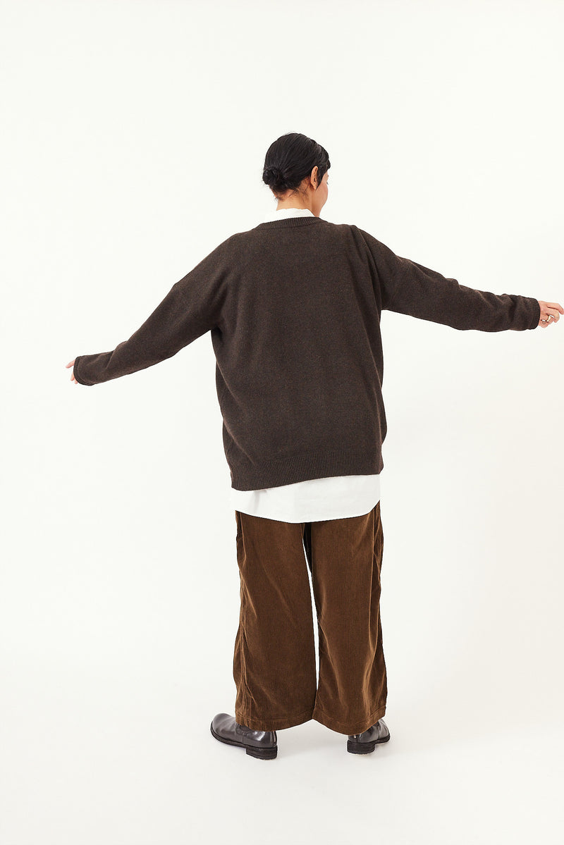 Kaval - Crew Neck Knit - Wool Sable