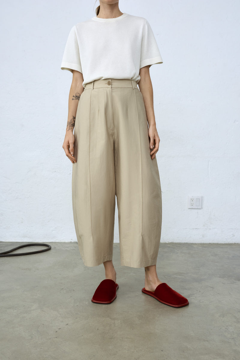 Cordera - Cotton and Wool Baggy Pants Alabaster – Scarlet Jones