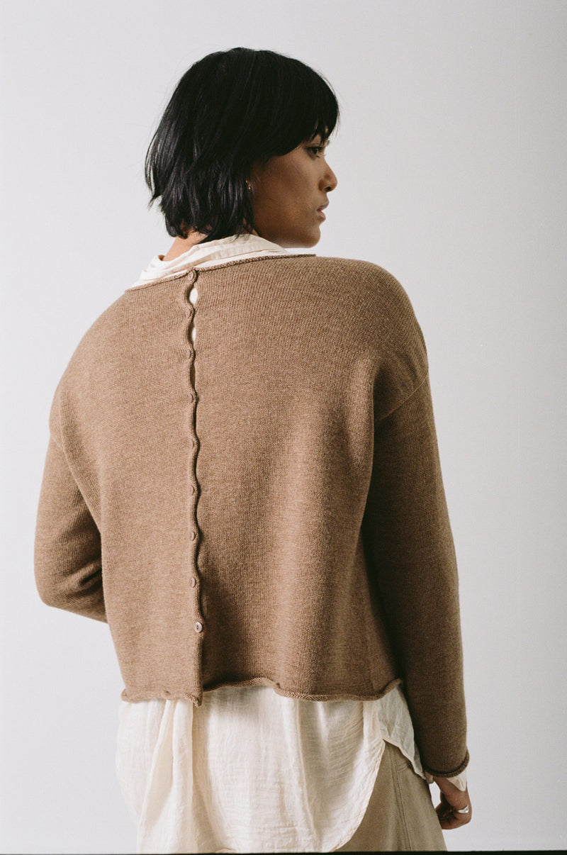 Francie back detail discount pullover