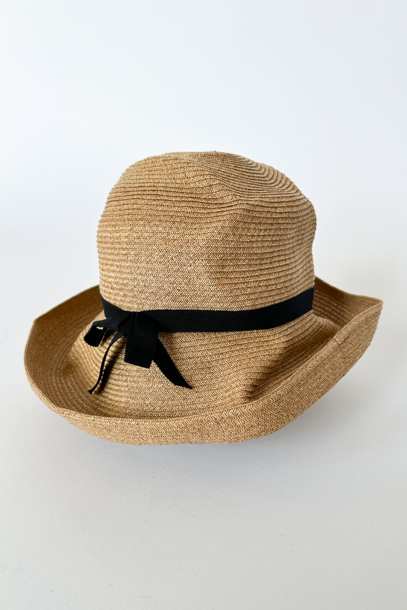 Mature Ha - Boxed Hat 11cm Brim Grosgrain Ribbon