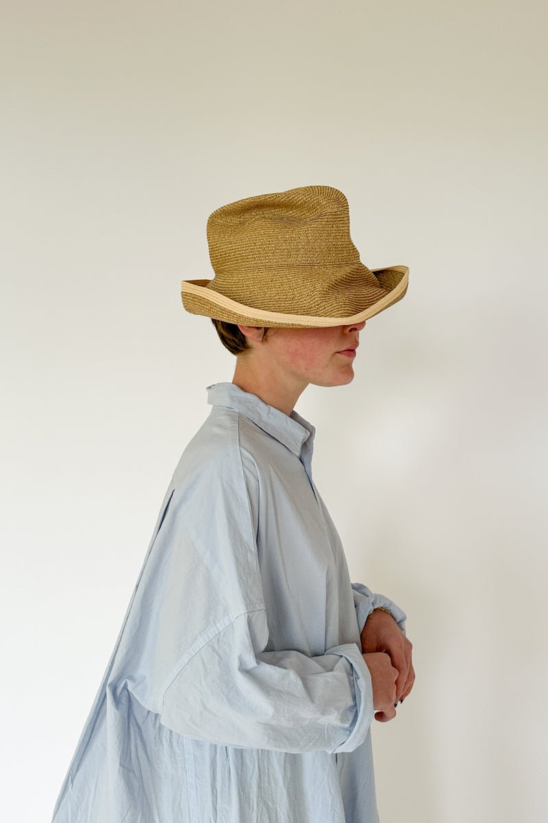 Mature Ha - Boxed Hat 11cm brim switch colour line