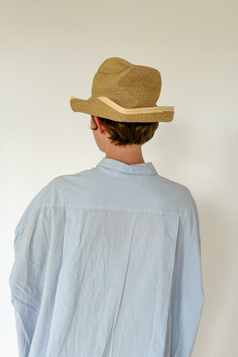 Mature Ha - Boxed Hat 11cm brim switch colour line