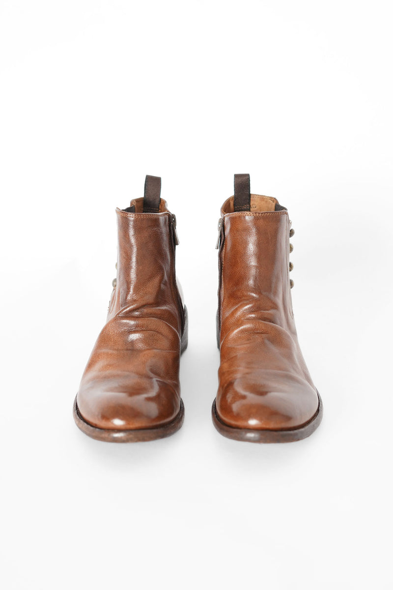 Officine Creative - Button Up Boot 004 - Tobacco