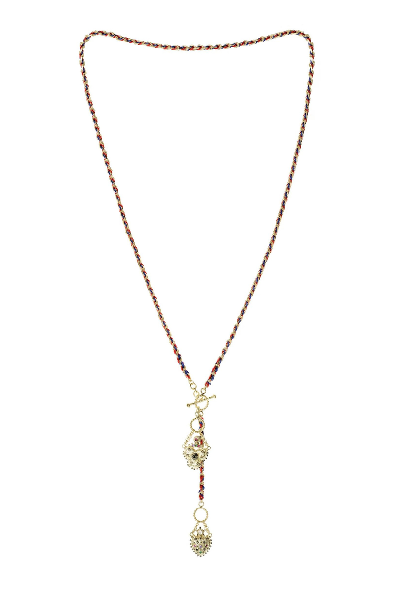 Red and 2025 navy necklace