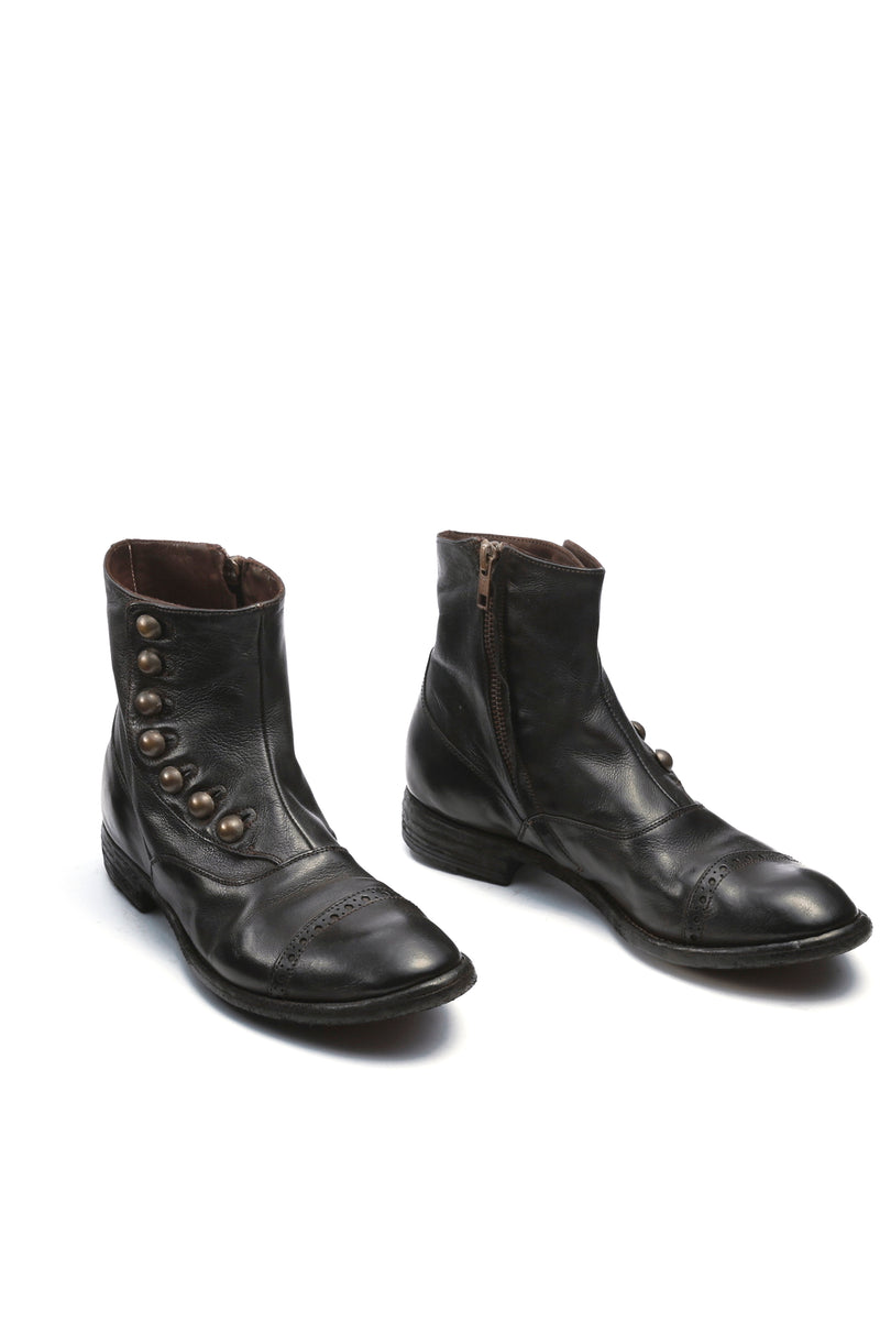 Officine Creative - Victorian Button Boot - Black